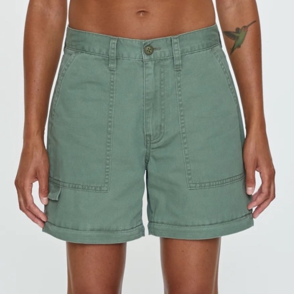 PISTOLA Cargo Aiden Zip Off Pants * Shorts * Capris GREEN size 28 - Picture 2 of 9